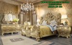Set Tempat Tidur Pengantin Klasik Gold