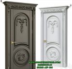 Pintu Kamar Kayu Solid Model Klasik Ukir
